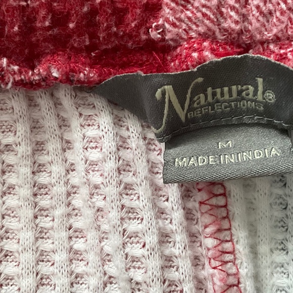 Ladies red pajama set,M.Natural Relections - Picture 9 of 11